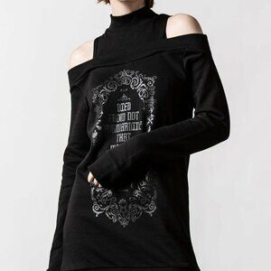 KILLSTAR Thalia Sweatshirt Black Sz L Pre-Owned